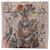 Sciarpa Hermès Carré 100 Wild Rhythm Blu Beige Arancione