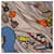Sciarpa Hermès Carré 100 Wild Rhythm Blu Beige Arancione - vista 3