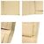 Billetera de cuero Corda beige plegable Prada 1M0510 - vista 8