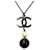 Collana lunga Chanel B14B Coco Mark Nero  - vista 1