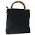 Bamboo Gucci Vintage in nylon con manico in bambù Nero - vista 2