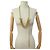 CINTURA CHANEL LOGO CC QUILTED NUOVA VINTAGE 3 RIGHE 60-119CM ORO D'oro - vista 3