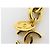 CINTURA CHANEL LOGO CC QUILTED NUOVA VINTAGE 3 RIGHE 60-119CM ORO D'oro - vista 6