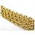 CINTURA CHANEL LOGO CC QUILTED NUOVA VINTAGE 3 RIGHE 60-119CM ORO D'oro - vista 8