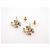 ORECCHINI CHANEL LOGO CC STRASS IN METALLO DORATO 2014 D'oro - vista 3