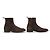 SCARPE BERLUTI BOOTIES 9.5 43.5 CAMOSCIO & PELLE MARRONE - vista 3