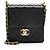Gabrielle Borsa a tracolla verticale piccola in pelle di agnello chic con perle Chanel Nero