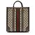 Borsa Tote Verticale Ophidia GG Supreme di Gucci Marrone Beige - vista 3