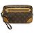 Clutch Dragonne Marly Monogram Louis Vuitton Marrone