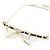 Classique Collier en cuir avec perles de fausse perle AB8496 de Chanel Noir