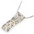Autre Marque Au750 Saphir-Diamant-Halskette Silber - Ansicht 4