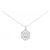 Autre Marque Platin-Diamant-Halskette Silber