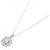 Autre Marque Platin-Diamant-Halskette Silber - Ansicht 2
