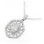 Autre Marque Platin-Diamant-Halskette Silber - Ansicht 3
