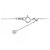 Autre Marque Platin-Diamant-Halskette Silber - Ansicht 5