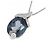 Autre Marque Collana in Topazio Blu e Diamanti Au585 Au750 Argento - vista 3
