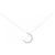 Autre Marque Collana Moon in Au750 e Diamanti Argento