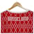 Autre Marque Russeluno Golf Strickpullover Weiß Rot - Ansicht 5