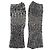 Chanel Linea Pietra Seta Cashmere Scaldabraccia Marrone Nero