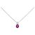 Autre Marque Collar de Rubí y Diamante Pt900 Pt850 Roja