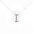 Autre Marque Collana in oro rosa Au750, oro bianco, rubino e diamanti D'oro