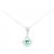Autre Marque Collana in diamante smeraldo Pt900 Pt850 Verde