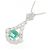 Autre Marque Collana in diamante smeraldo Pt900 Pt850 Verde - vista 3