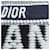 Dior Oblique Wool Silk Scarf Blue Navy blue  - view 5