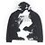 Maison Martin Margiela Hoodie mit diagonale Farbeffekt Maison Margiela 10 Schwarz