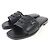 Sandali in pelle Chaine d'Ancre di Hermès Nero