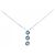 Autre Marque Collana di diamanti 2 vie in oro bianco Au750 Argento