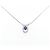 Autre Marque Collana in Zaffiro e Diamante Pt900 Pt850 Blu