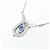 Autre Marque Collana in Zaffiro e Diamante Pt900 Pt850 Blu - vista 4