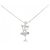 Autre Marque Diamant-Halskette PT900 PT850 Silber