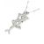 Autre Marque Diamant-Halskette PT900 PT850 Silber - Ansicht 4