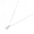 Autre Marque Platinblumen-Diamant-Halskette Pt900/Pt850 Silber - Ansicht 2