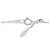 Autre Marque Platinblumen-Diamant-Halskette Pt900/Pt850 Silber - Ansicht 5