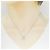 Autre Marque Platinblumen-Diamant-Halskette Pt900/Pt850 Silber - Ansicht 6