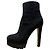 Autre Marque Botas Curtas de Camurça SHANA da Sergio Rossi Preto - vista 5