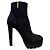 Autre Marque Botas Curtas de Camurça SHANA da Sergio Rossi Preto - vista 6