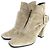 Botines de cuero ante Roger Vivier Beige