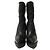 Botines cortos de tacón alto de cuero con punta afilada Gucci Negro - vista 2