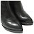 Botines cortos de tacón alto de cuero con punta afilada Gucci Negro - vista 4