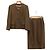 Autre Marque DAKS Herringbone Set ohne Kragen Braun