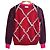 Autre Marque Strickpullover mit V-Ausschnitt Diamond Mane von MARK & LONA Schwarz Pink Rot - Ansicht 2