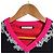 Autre Marque Strickpullover mit V-Ausschnitt Diamond Mane von MARK & LONA Schwarz Pink Rot - Ansicht 3