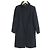 Abrigo largo de mezcla de angora clásico Versace Negro