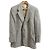 Burberrys Houndstooth Wool Silk Tailored Jacket Brown Green Eggshell Navy blue