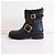 Jimmy Choo Shearling Ingenieurstiefel Schwarz - Ansicht 3