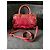 Miu Miu Borsa in pelle arricciata Rosso - vista 2